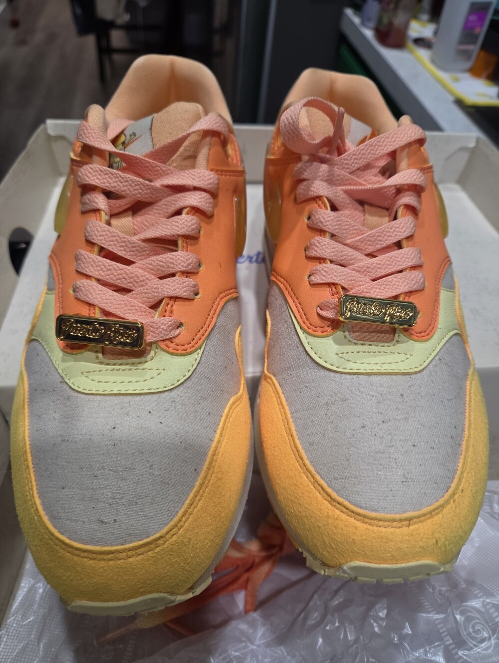Nike Puerto Rico Parcha Women’s Colorblock Sneakers in Orange, Peach & Yellow